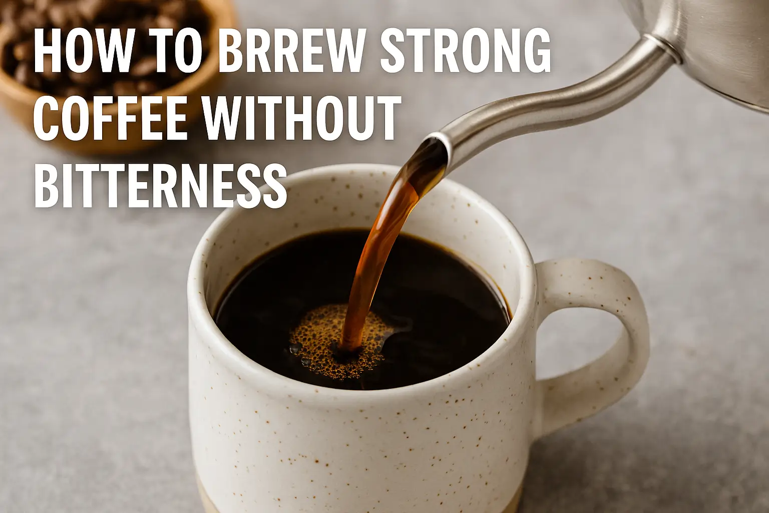 How to Brew Strong Coffee Without Bitterness
