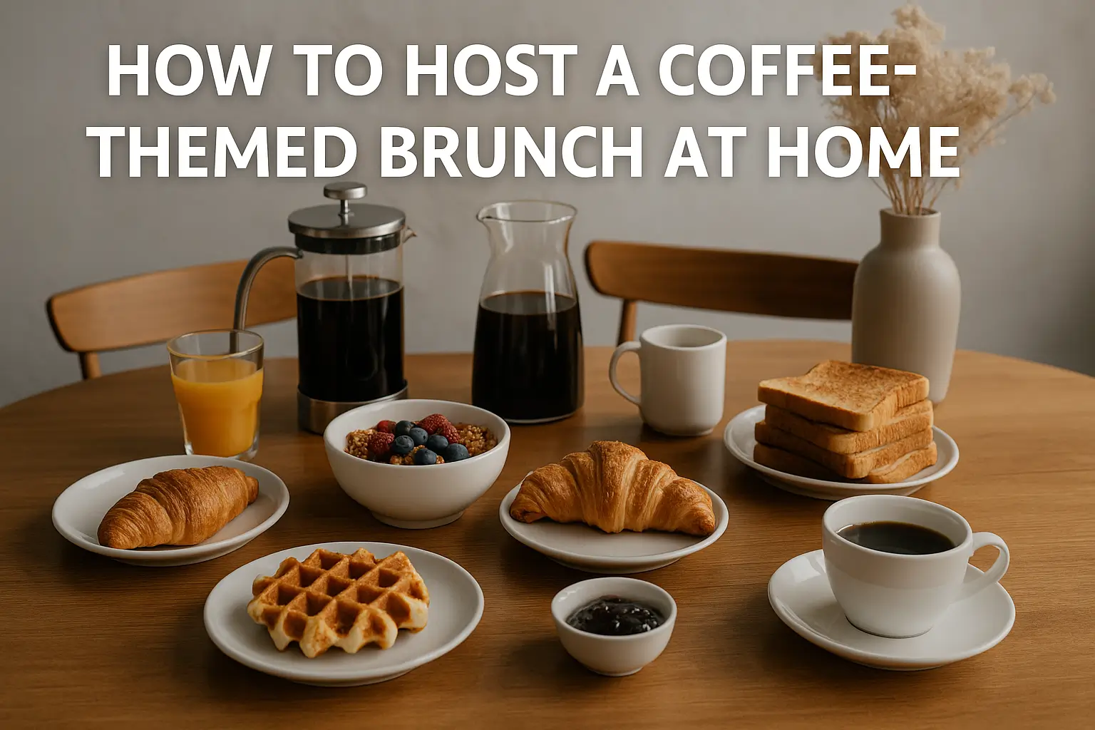 How to Host a Coffee-Themed Brunch at Home